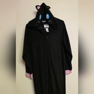 Pj Couture Black Cat Hooded Onesie
